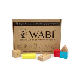 Drewniane klocki magnetyczne WABI 40